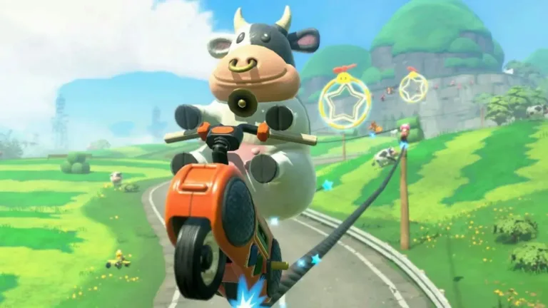 Peta wil dat koe uit Mario Kart World geen neusring meer draagt