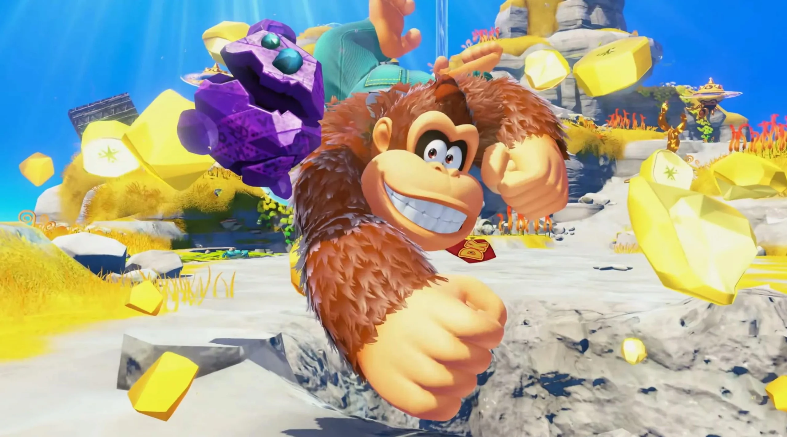 Check de launchtrailer van Donkey Kong Bananza