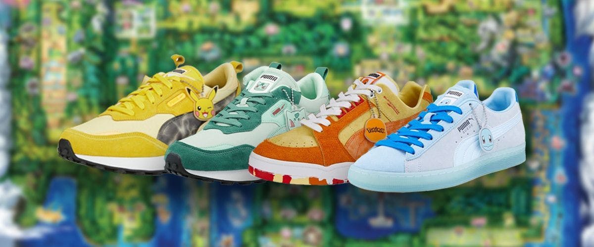 Puma brengt sneakers uit in samenwerking met Pokémon
