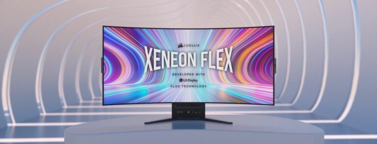 Corsair onthult buigbare Xeneon Flex oled-monitor