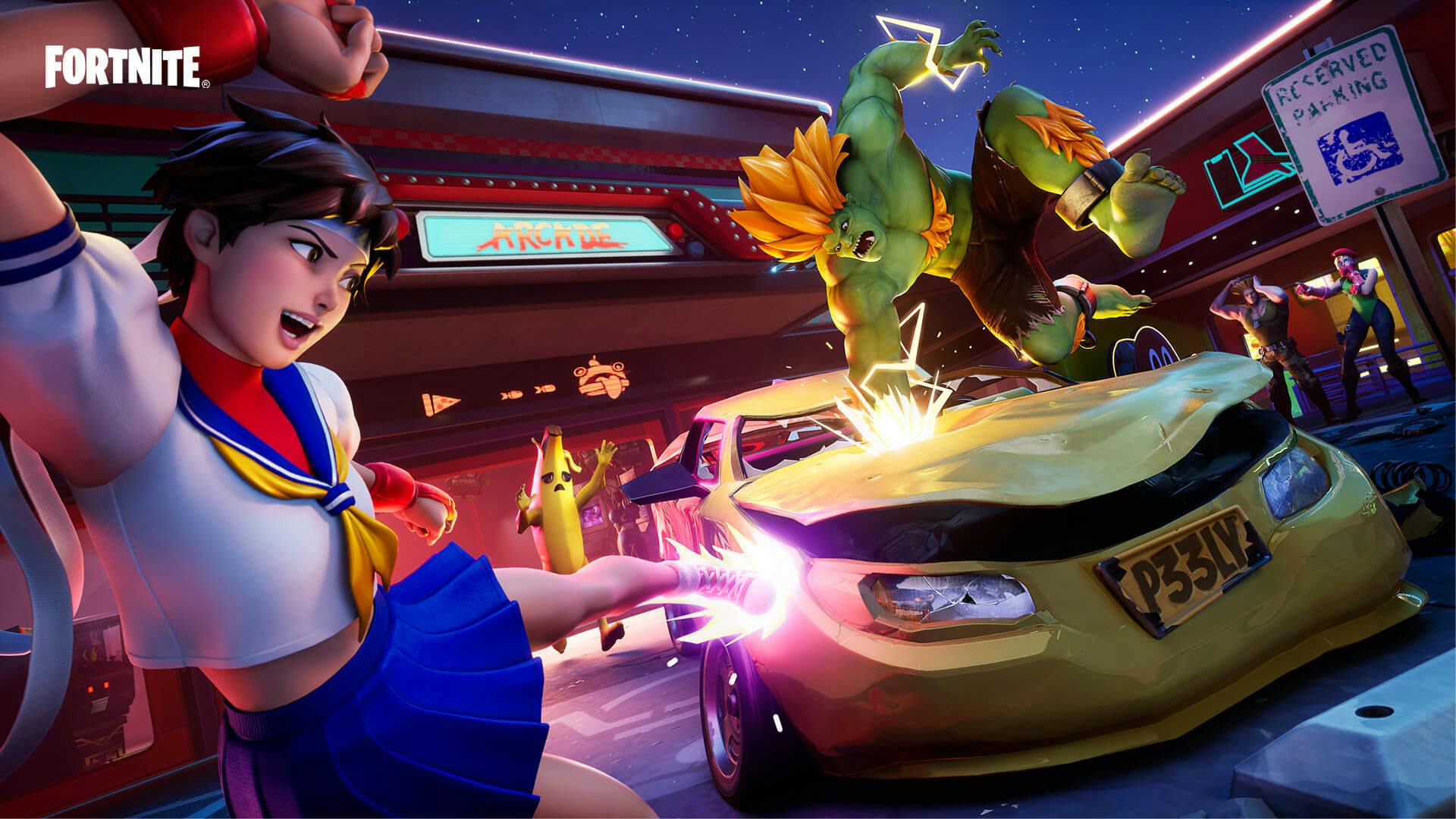 Blanka en Sakura uit Street Fighter komen naar Fortnite
