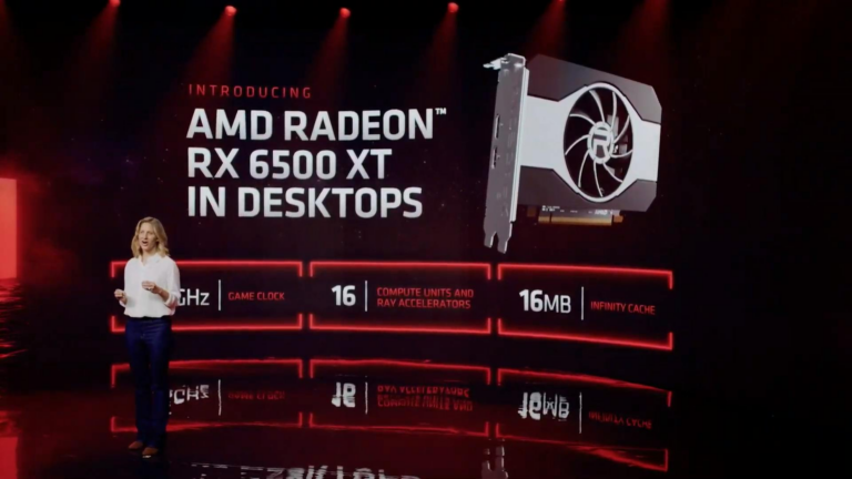 RX 6000M-gpu’s en RX 6500 XT stappen over op 6 nm-chips
