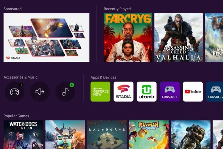 Samsung brengt Google Stadia en GeForce Now naar nieuwe tv’s