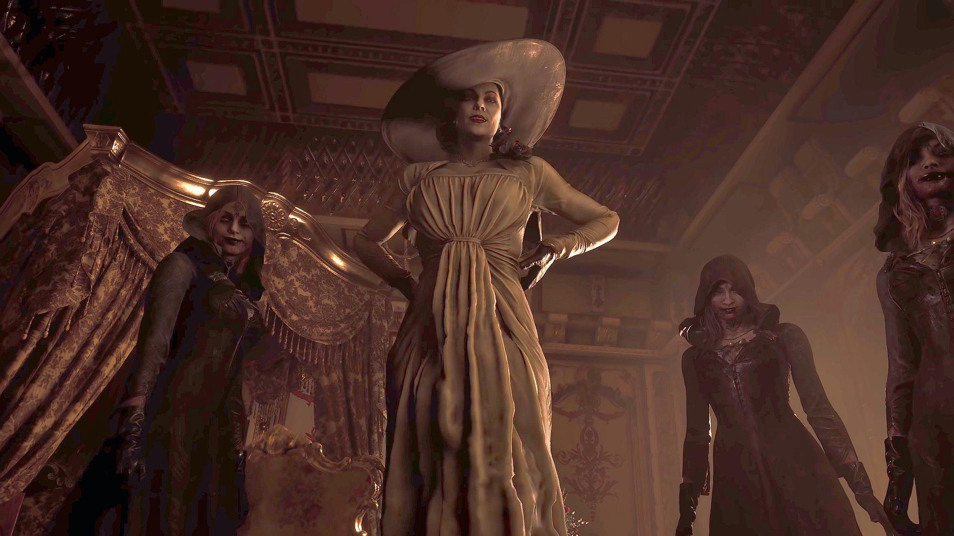 De kaart van de spelwereld van Resident Evil Village is getoond