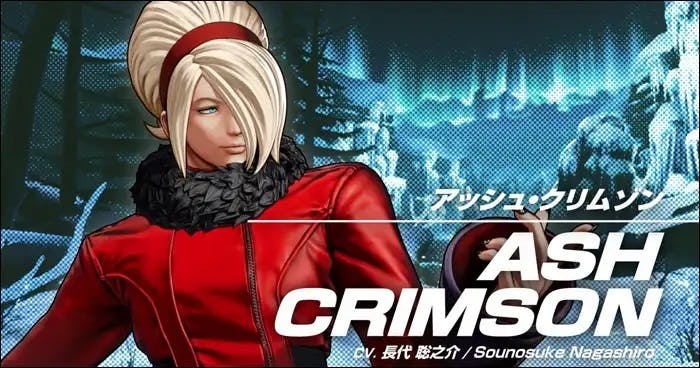 Ash Crimson uit The King of Fighters 15 in actie