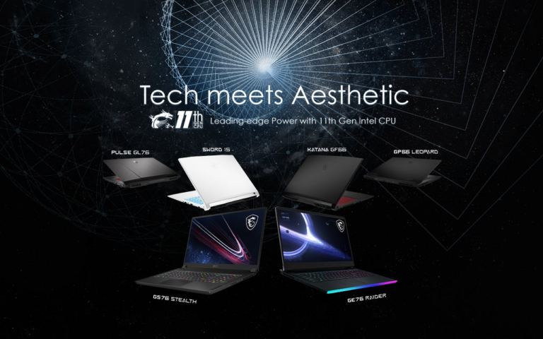MSI onthult laptop line-up met Intel Tiger Lake-H-cpu’s