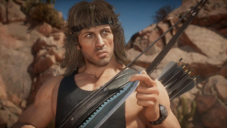 Rambo jaagt op zijn tegenstanders in Mortal Kombat 11