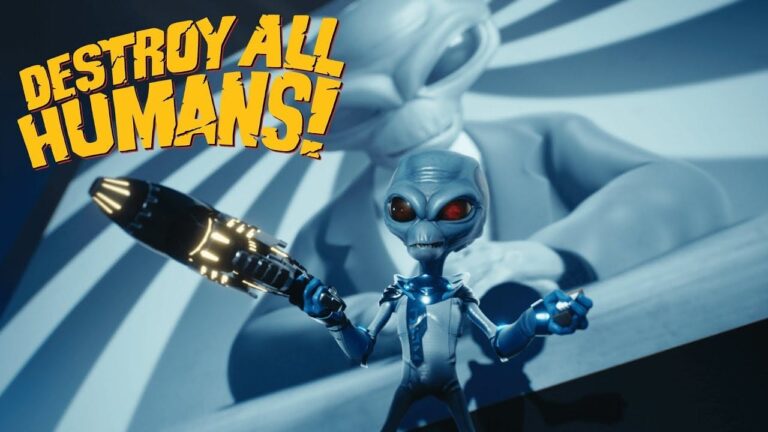 Herrie schoppen in Union Town in Destroy All Humans!