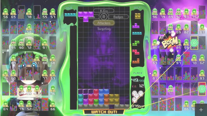 Luigi’s Mansion 3-crossover in Tetris 99