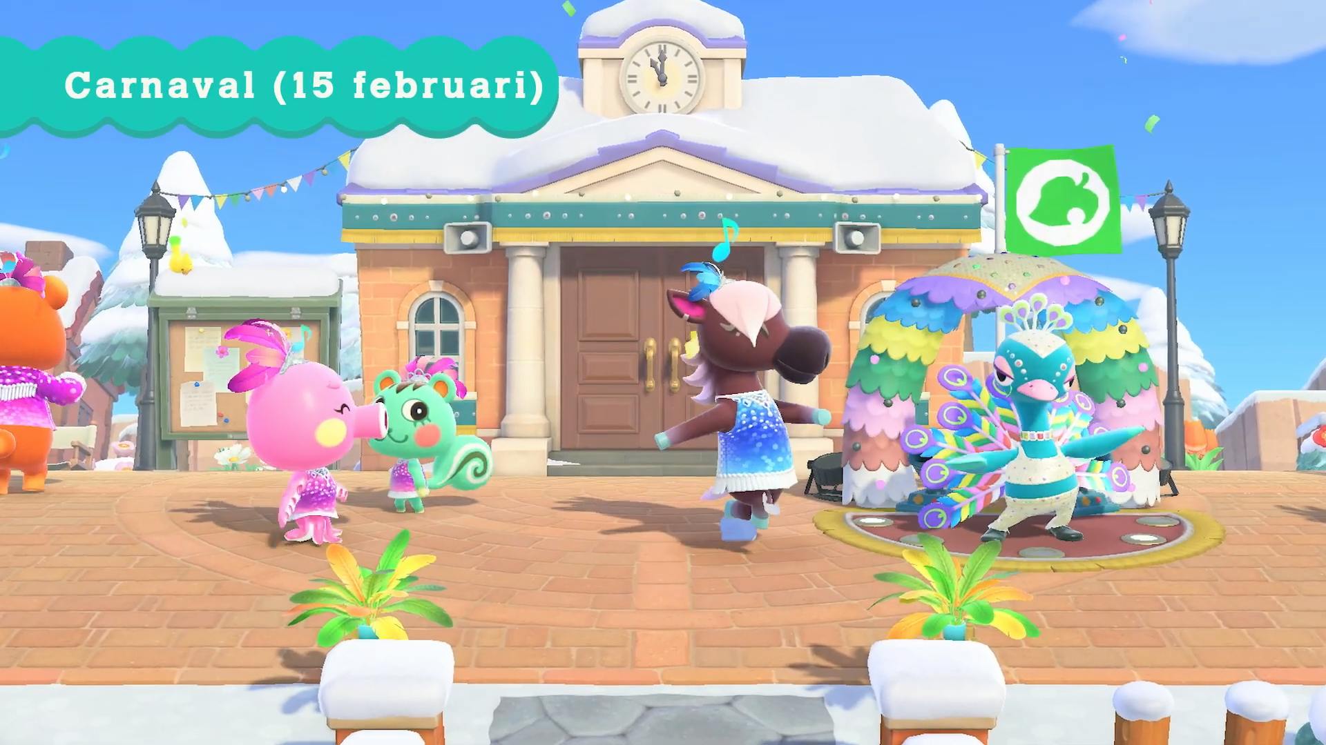 Vier carnaval in de nieuwe update voor Animal Crossing: New Horizons
