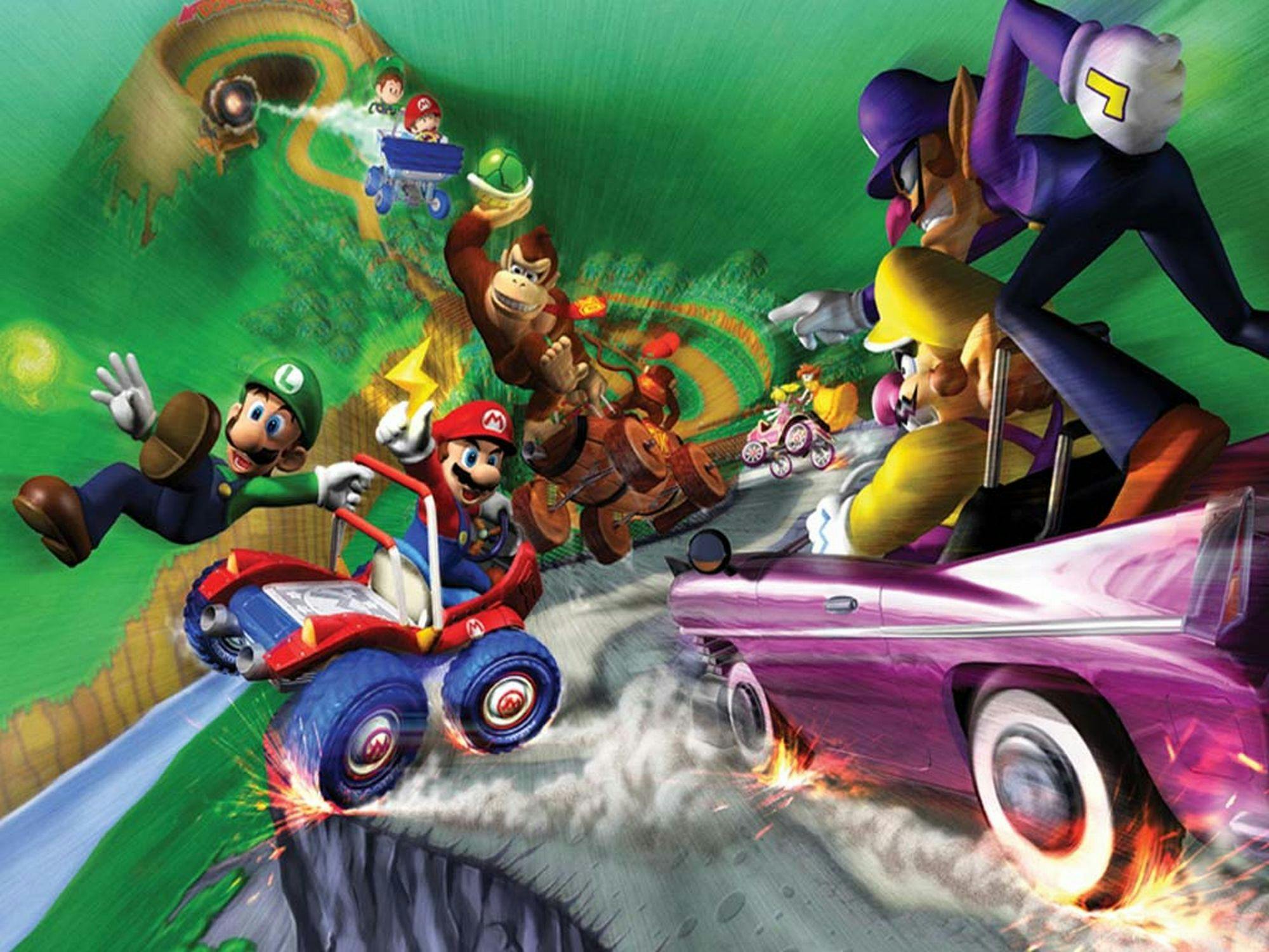 Twee personages per kart in Mario Kart: Double Dash was bijna niet doorgegaan