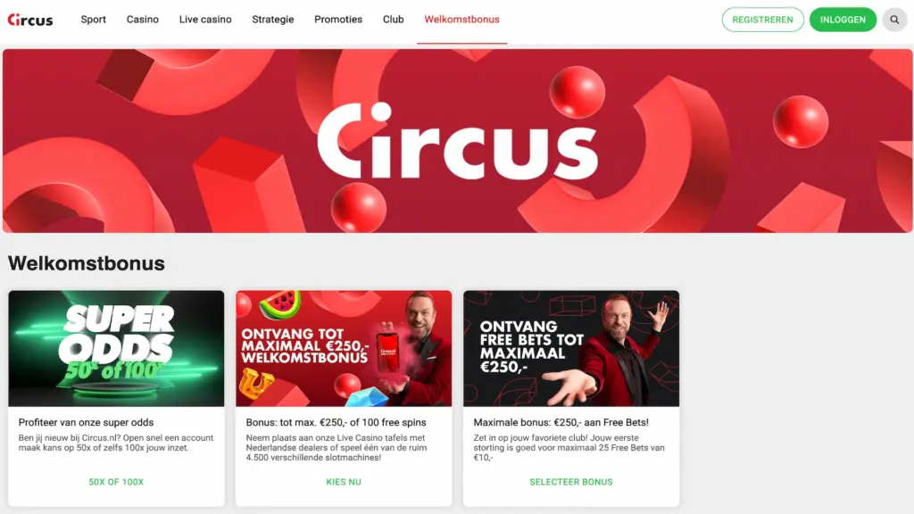 Circus Casino &ndash; online casino startpagina met welkomstbonus en loyaliteitsprogramma