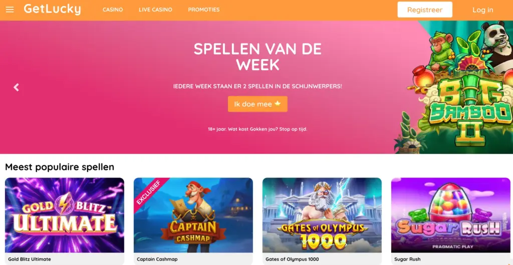 GetLucky &ndash; Beste paysafecard casino met lage rondspeelvoorwaarden