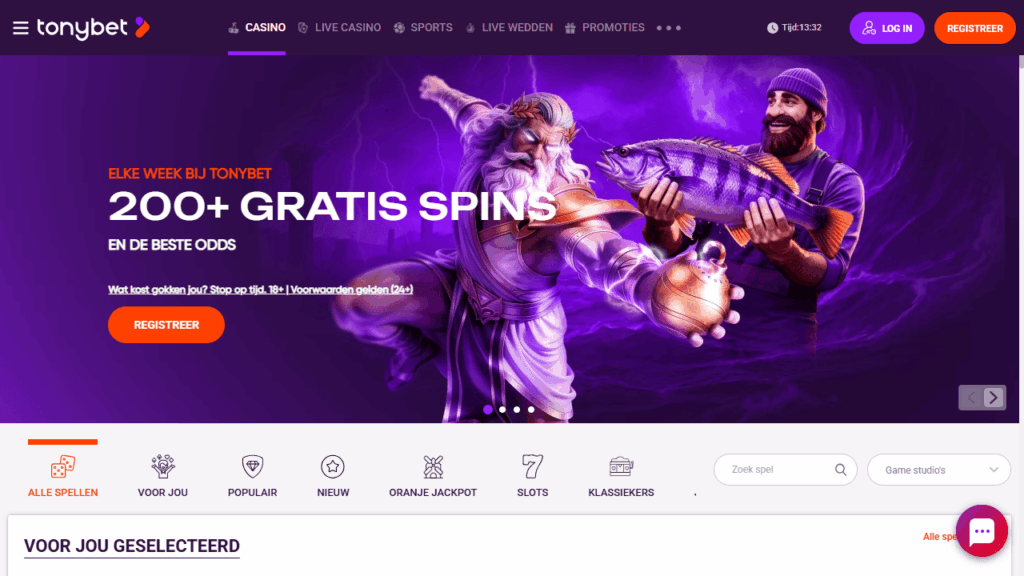 TonyBet – beste goksite startpagina met welkomstbonus