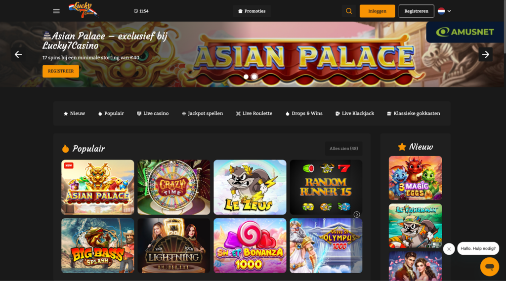 Lucky 7 Casino PayPal casino startpagina