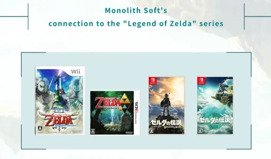 Monolith Soft's werk aan The Legend of Zelda-reeks.