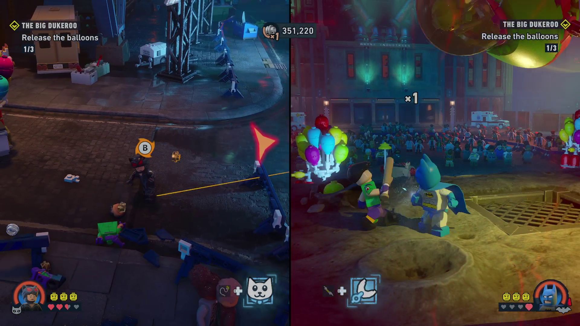 Splitscreen LEGO Batman