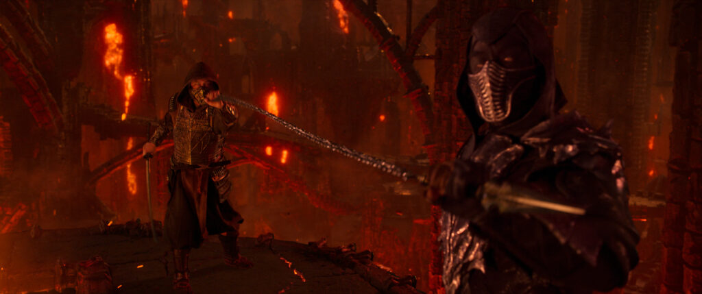 Scorpion en Shadow in Mortal Kombat 2 film