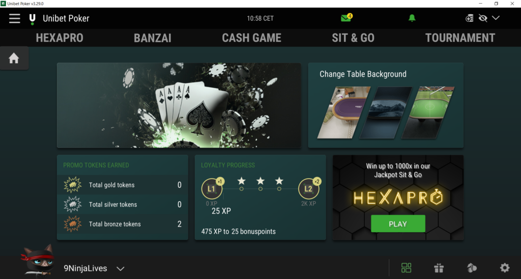Anoniem spelen bij Unibet poker zonder Cruks alternatief