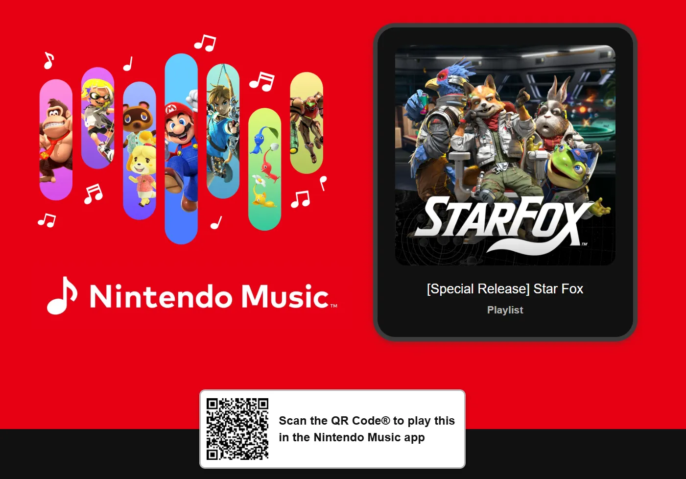 Star Fox soundtrack op Nintendo Music.