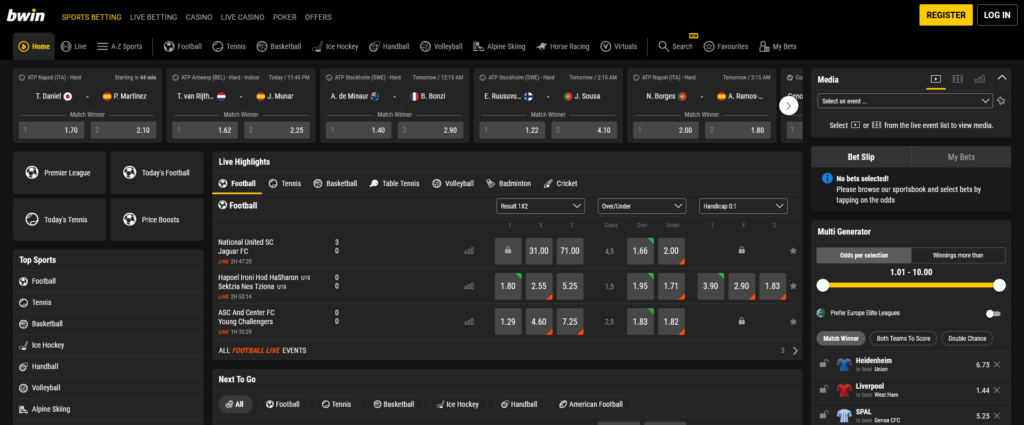 Bwin &ndash; Belgische bookmaker met internationaal wedaanbod en micro-betting
