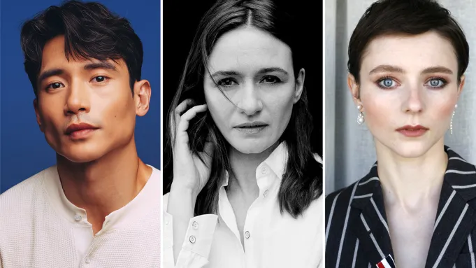 Manny Jacinto, Emily Mortimer, Thomasin McKenzie.