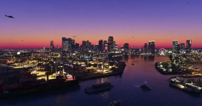 GTA 6-fans spotten ontbrekende reflectie in nieuwe Vice City-clip