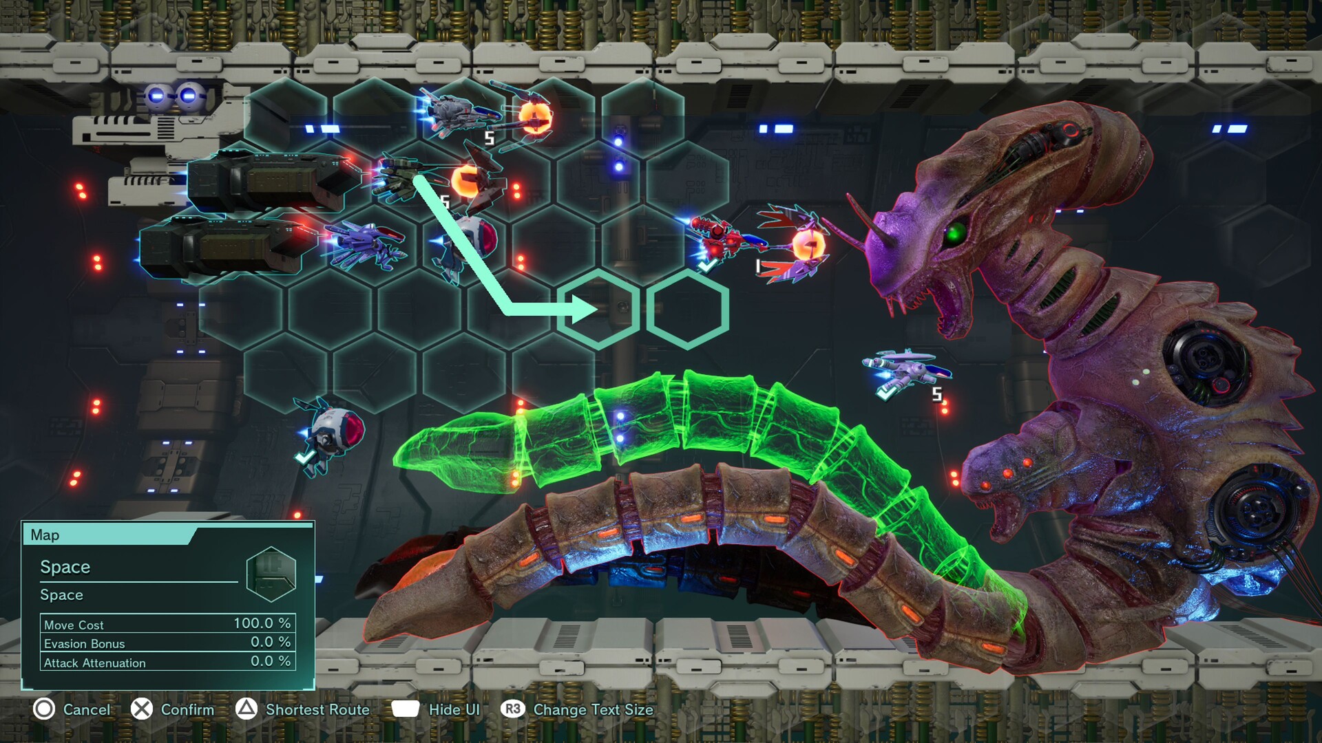 R-Type Tactics I & II Cosmos grid