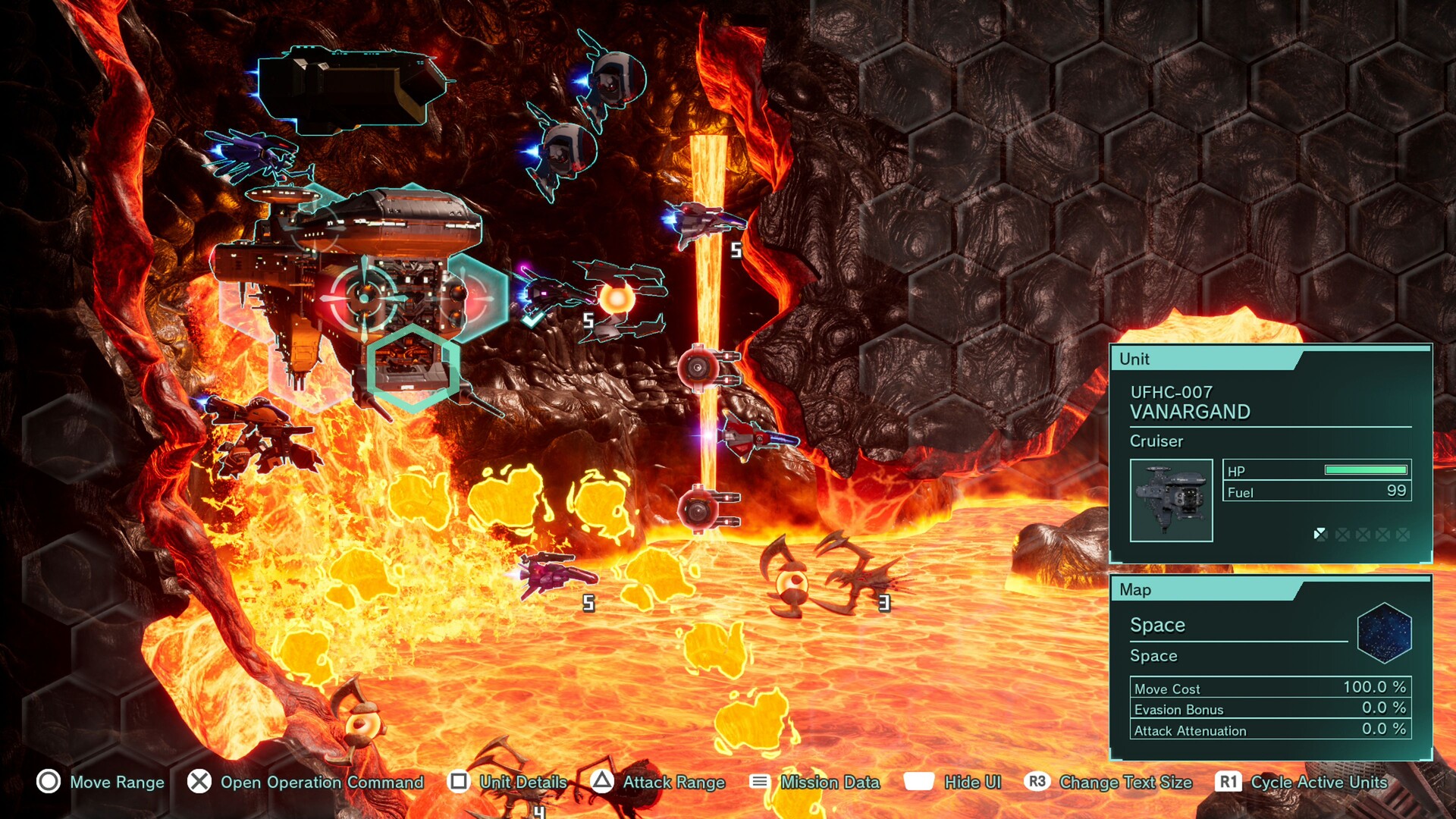 Lava in R-Type Tactics I & II Cosmos