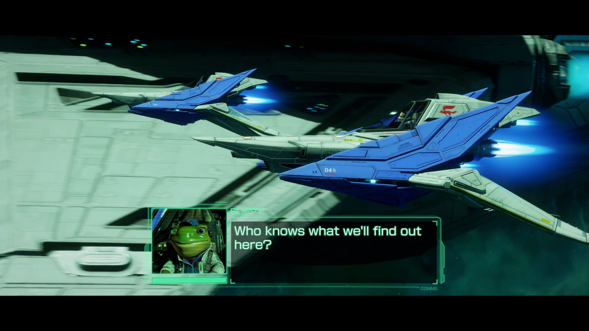 Fox McCloud in cutscene