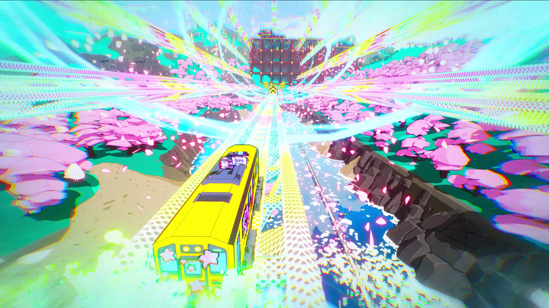 Dwars door de sakurabloesem in Denshattack!