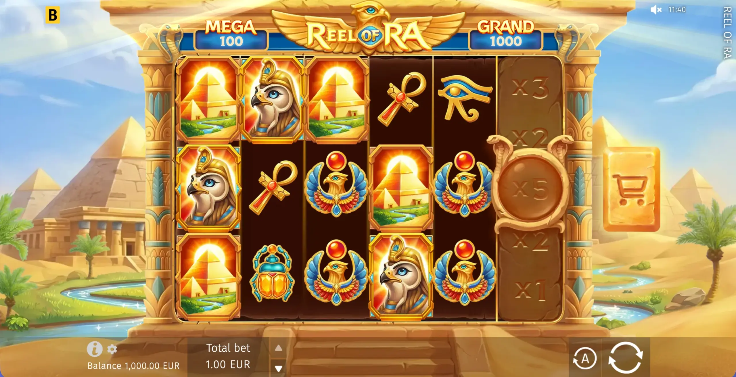 Reel of Ra in-game